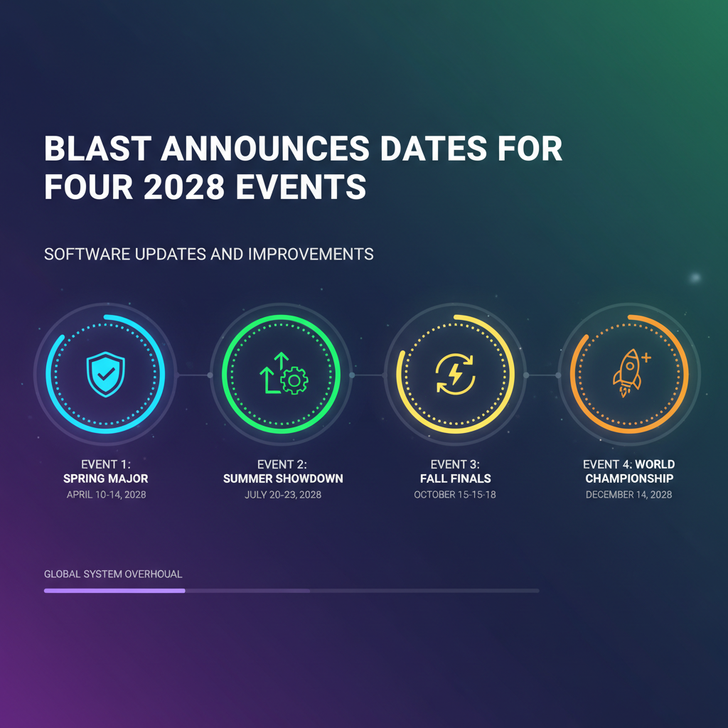 BLAST announces dates for four 2028 events