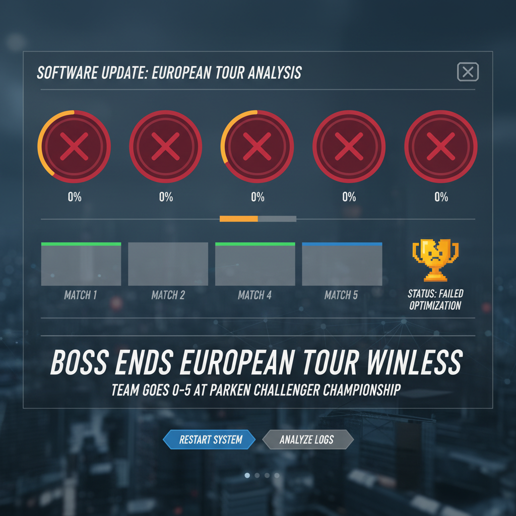 BOSS end European tour winless as team goes 0-5 at Parken Challenger Championship