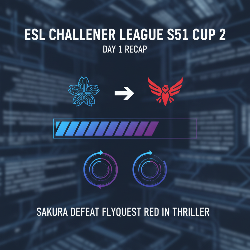 ESL Challenger League S51 Cup 2 Day 1 recap: Sakura defeat FlyQuest RED in thriller