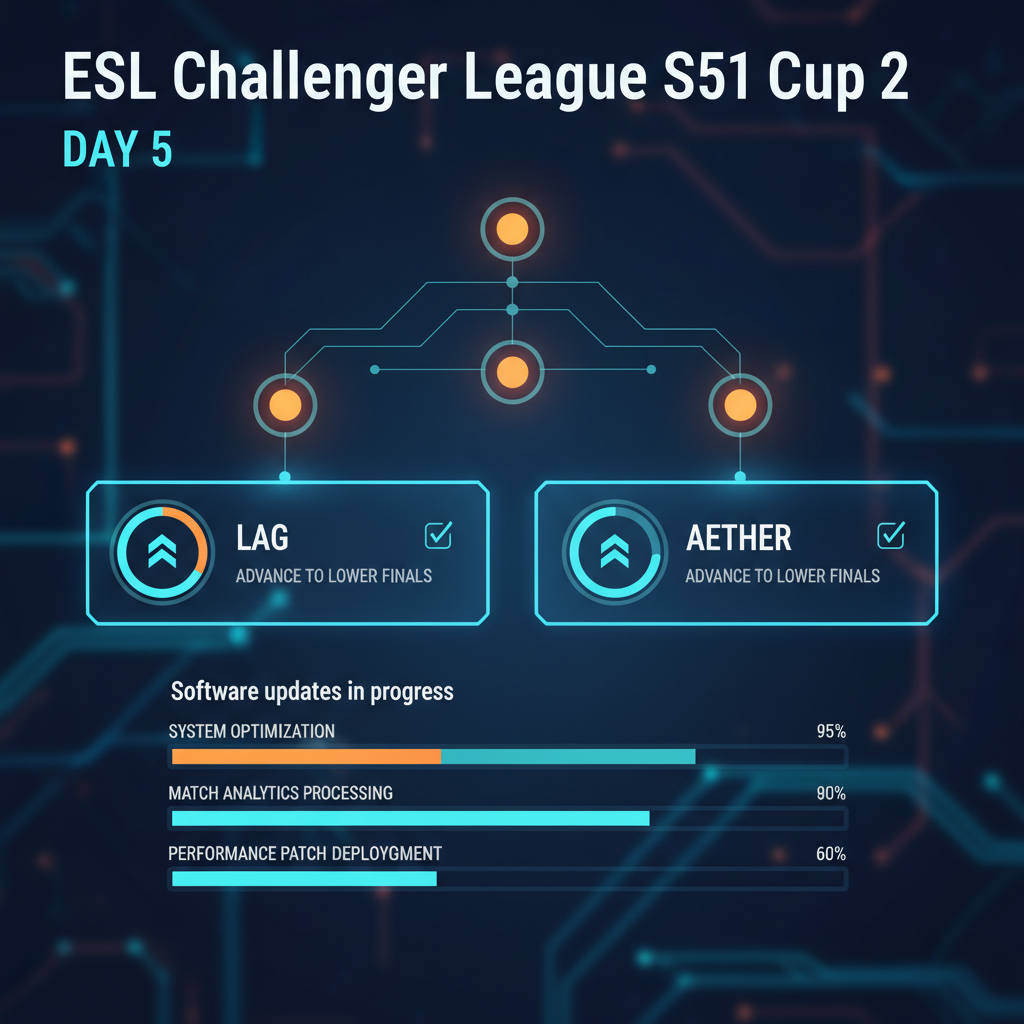 ESL Challenger League S51 Cup 2 Day 5: LAG, Aether advance to lower finals