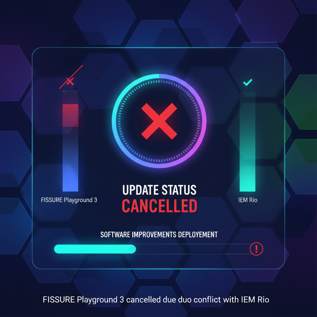 FISSURE Playground 3 cancelled due to conflict with IEM Rio