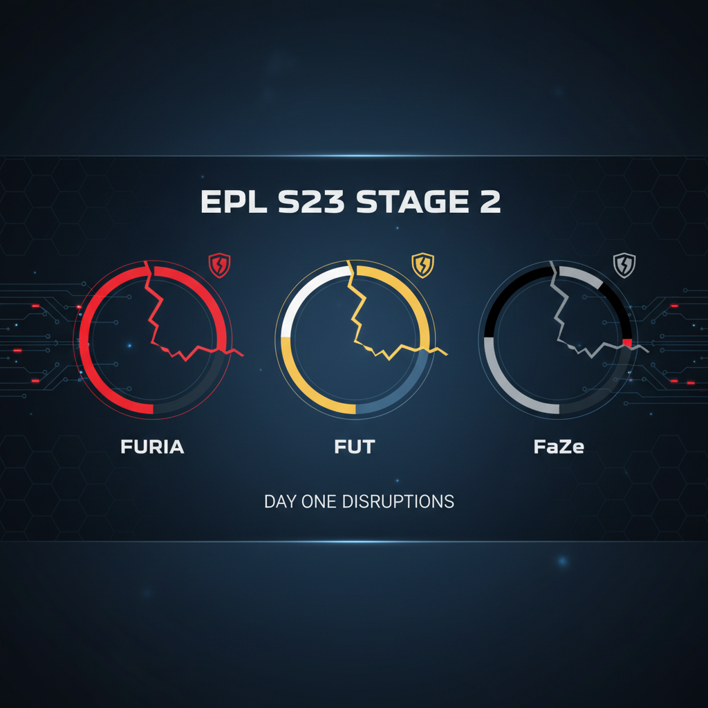 FURIA, FUT, and FaZe suffer losses on day one of EPL S23 Stage 2