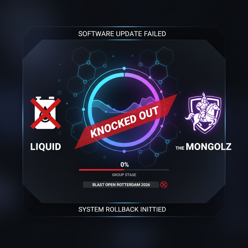 Liquid can't close v. The MongolZ; knocked out in group stage at BLAST Open Rotterdam 2026