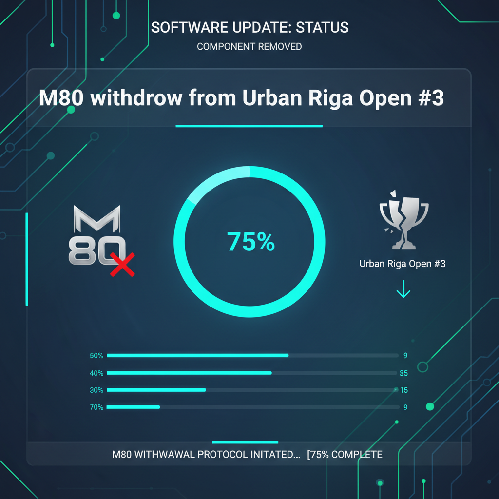 M80 withdraw from Urban Riga Open #3