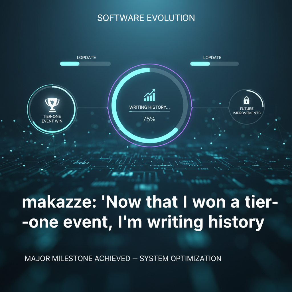 makazze: "Now that I won a tier-one event, I'm writing history"