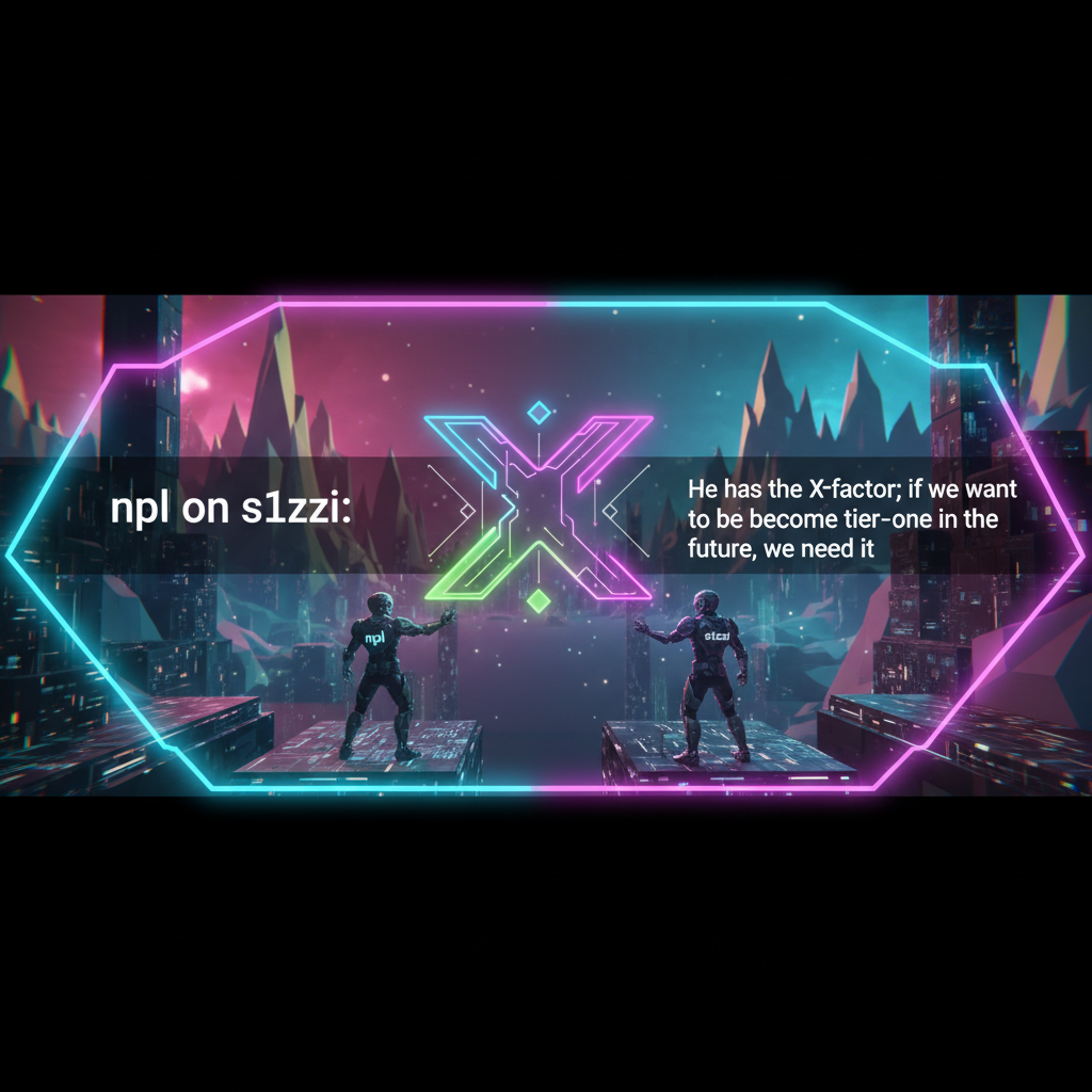 npl on s1zzi: "He has the X-factor; if we want to become tier-one in the future, we need it"