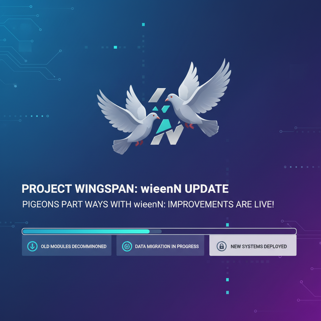 Pigeons part ways with wieenN