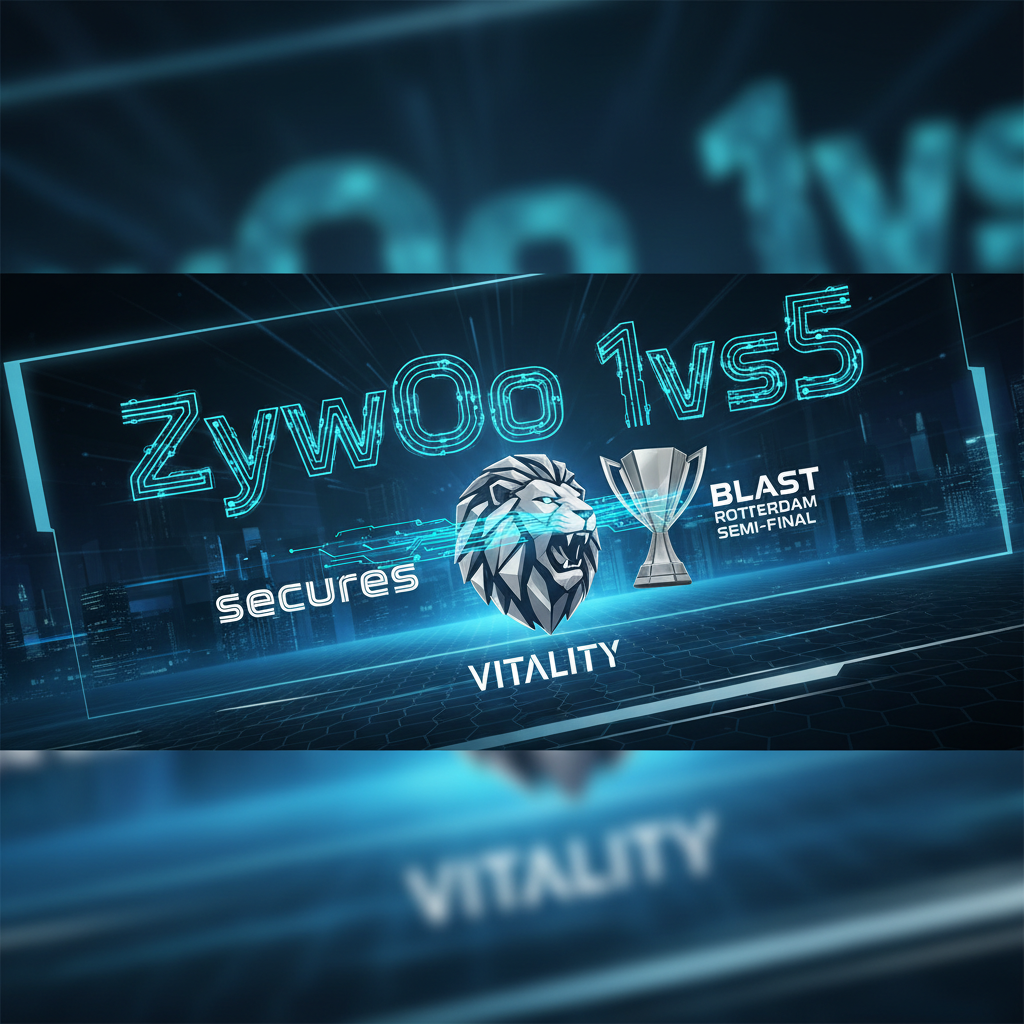 ZywOo 1vs5 helps secure BLAST Rotterdam semi-final for Vitality